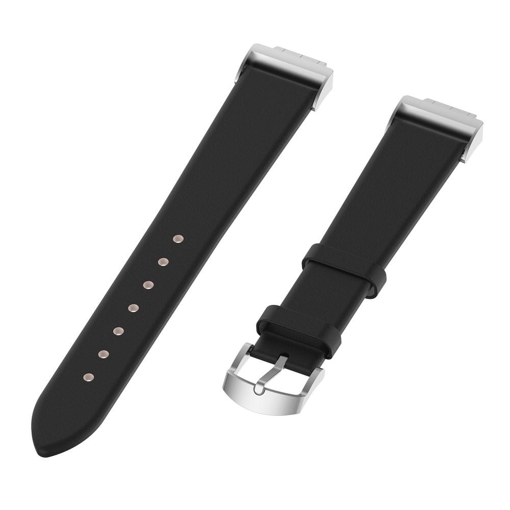 Fitbit Inspire/Inspire HR/Inspire 2 Leren bandje Zwart