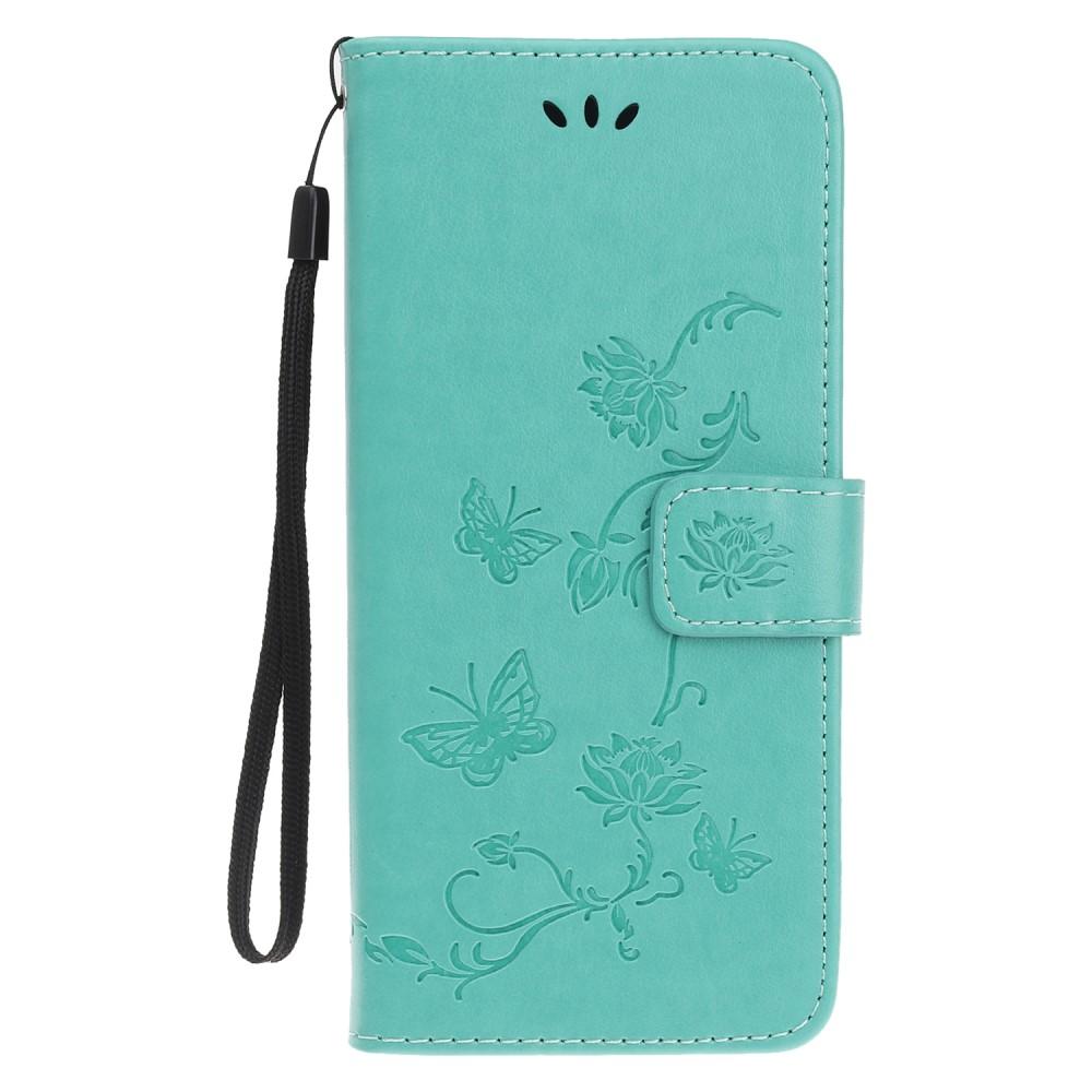 iPhone 12 Mini Leren vlinderhoesje Groen