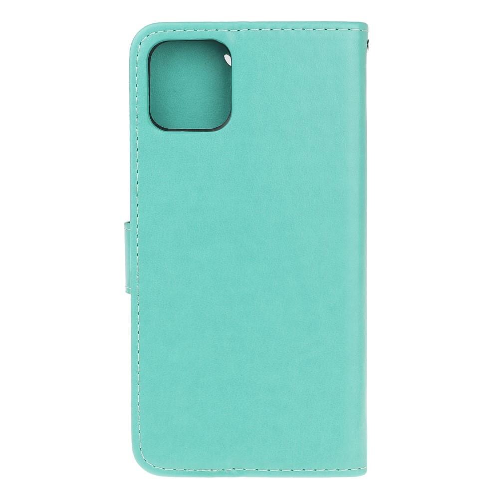 Apple iPhone 12 Mini Leren vlinderhoesje Groen