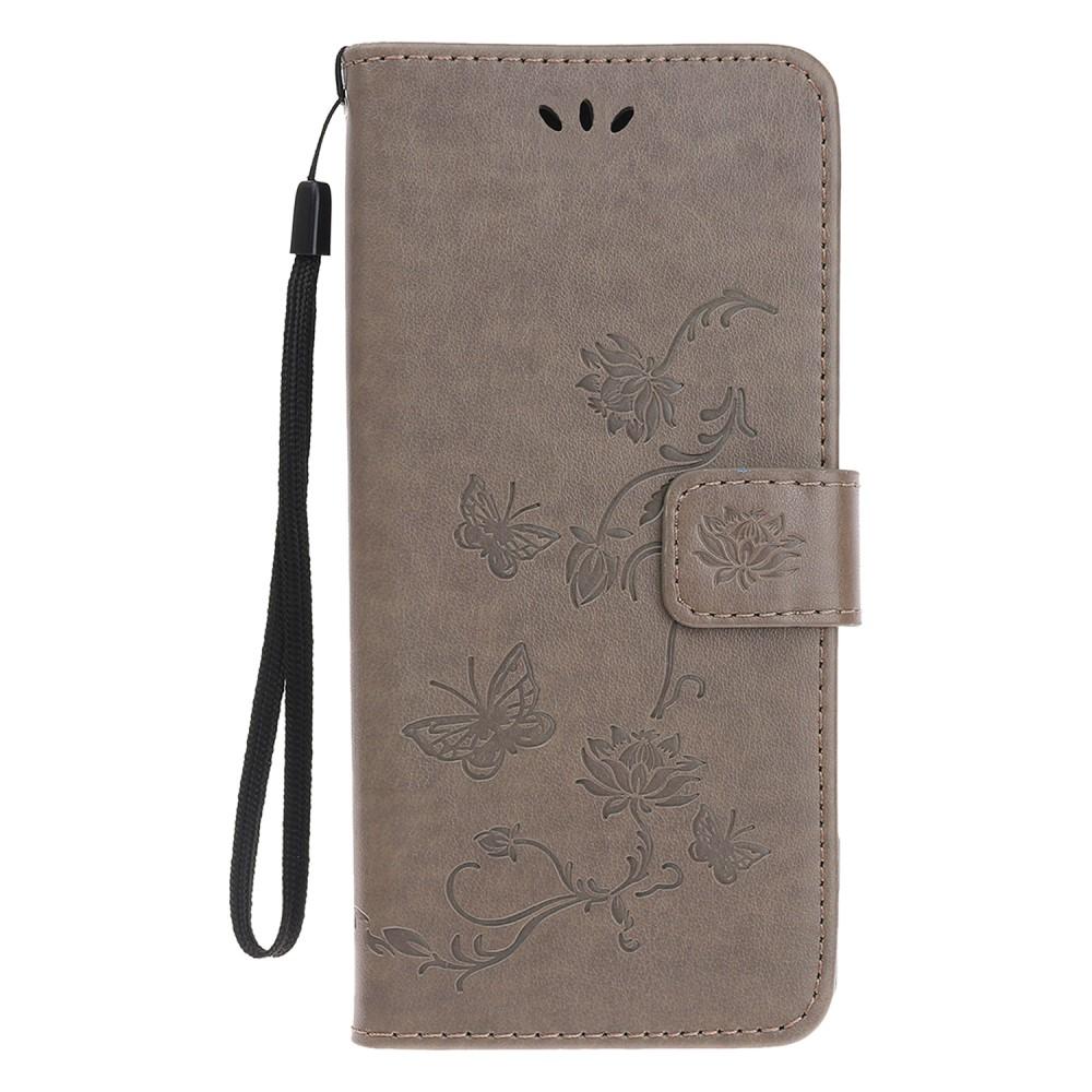 iPhone 12/iPhone 12 Pro Leren vlinderhoesje Grijs