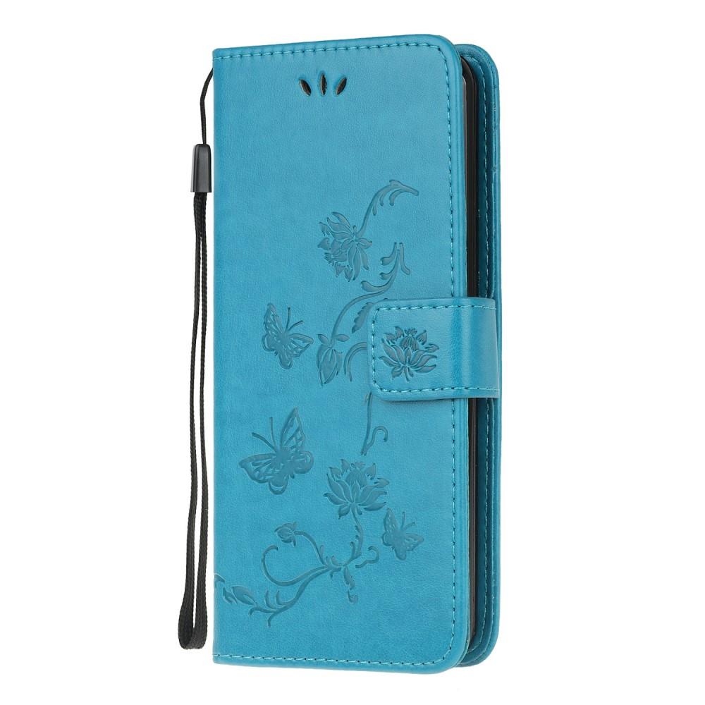 Motorola Moto G30/Moto G10/Moto G20 Leren vlinderhoesje Blauw