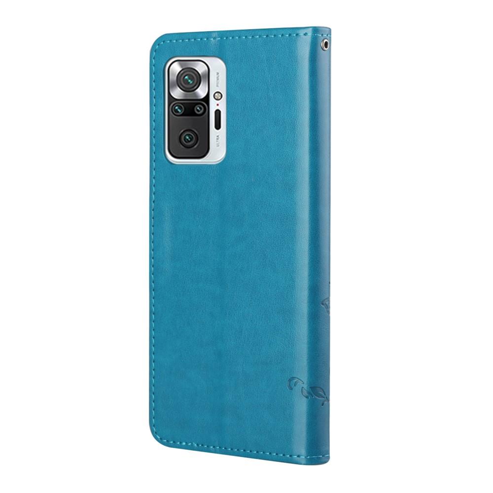 Xiaomi Redmi Note 10 Pro Leren vlinderhoesje Blauw