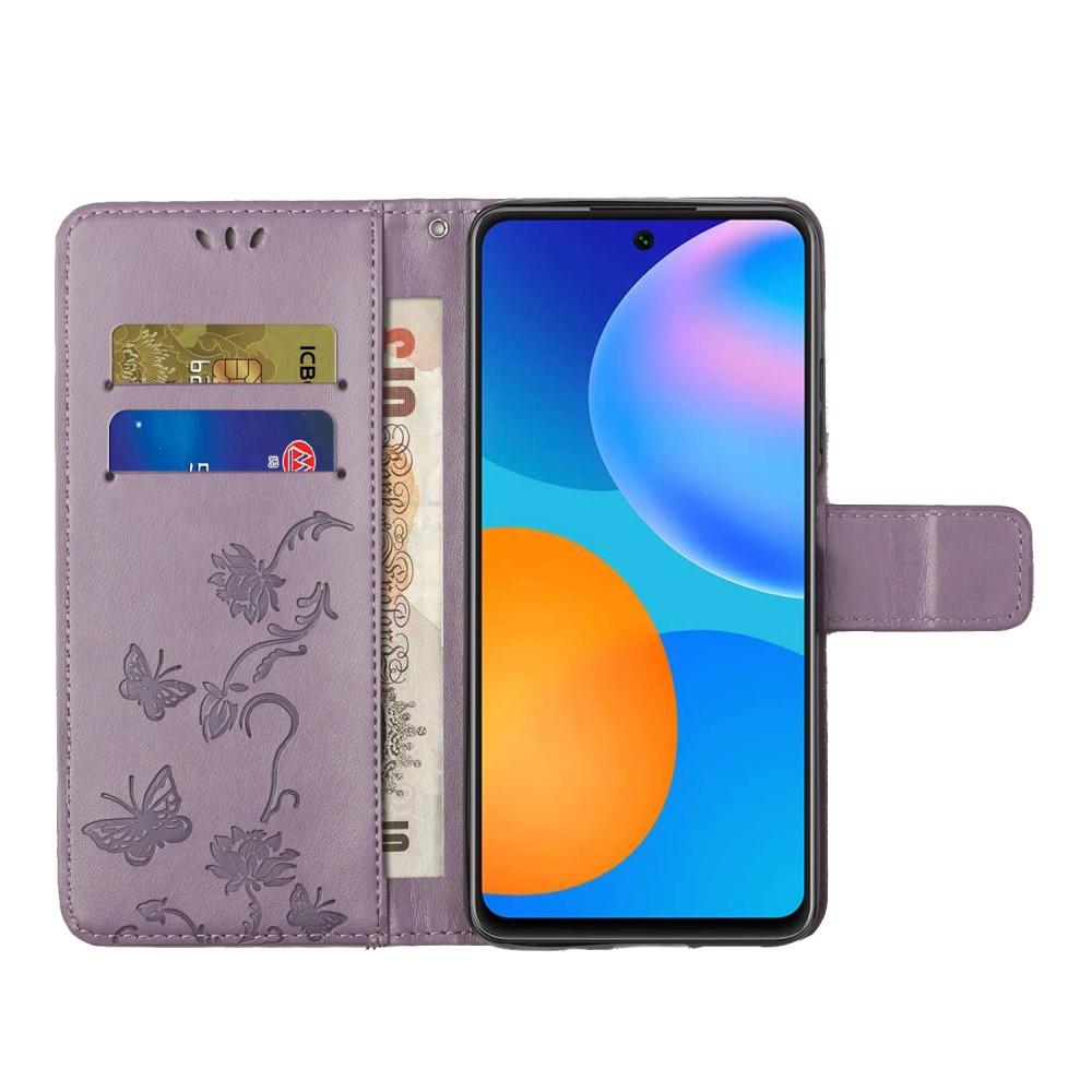 Xiaomi Redmi Note 10 Pro Leren vlinderhoesje Purper