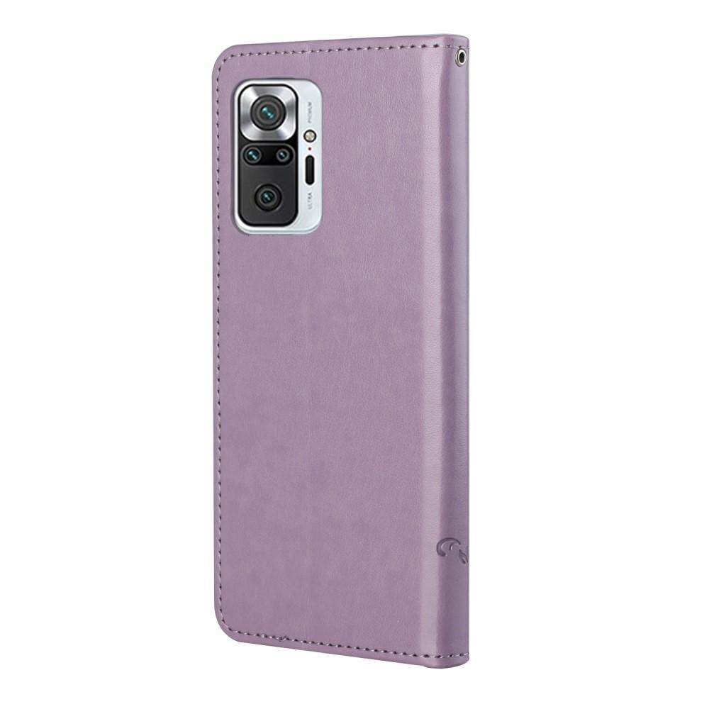 Xiaomi Redmi Note 10 Pro Leren vlinderhoesje Purper