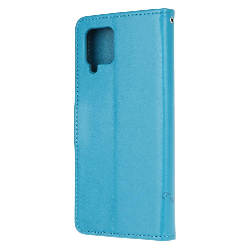 Samsung Galaxy A42 Leren vlinderhoesje Blauw