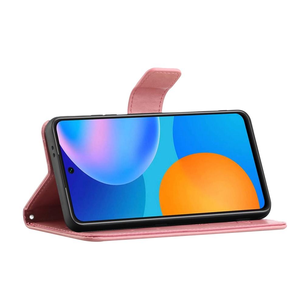 Samsung Galaxy S21 Leren vlinderhoesje Roze