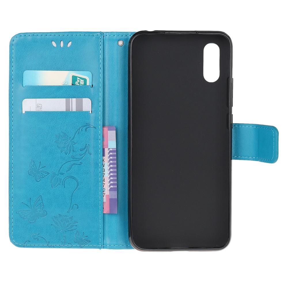 Samsung Galaxy Xcover 5 Leren vlinderhoesje Blauw