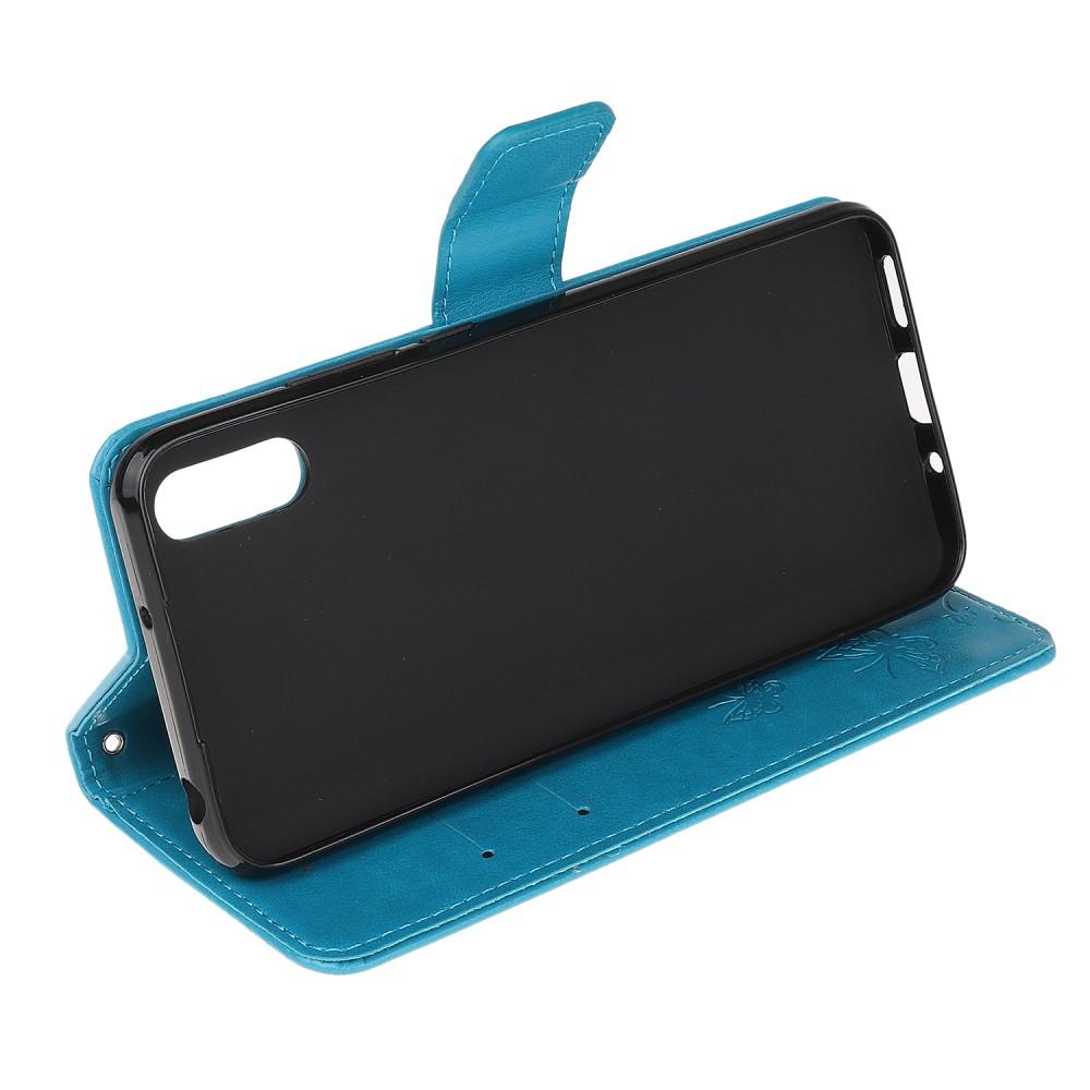 Samsung Galaxy Xcover 5 Leren vlinderhoesje Blauw