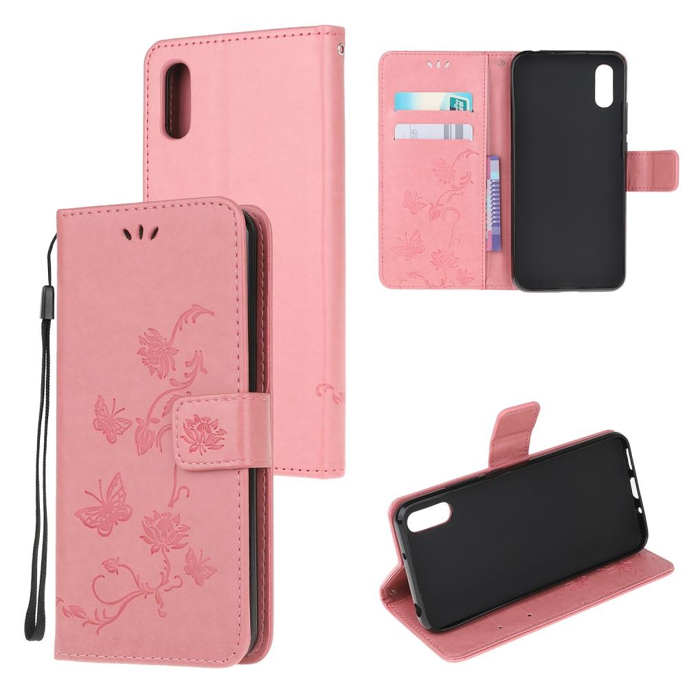 Samsung Galaxy Xcover 5 Leren vlinderhoesje Roze