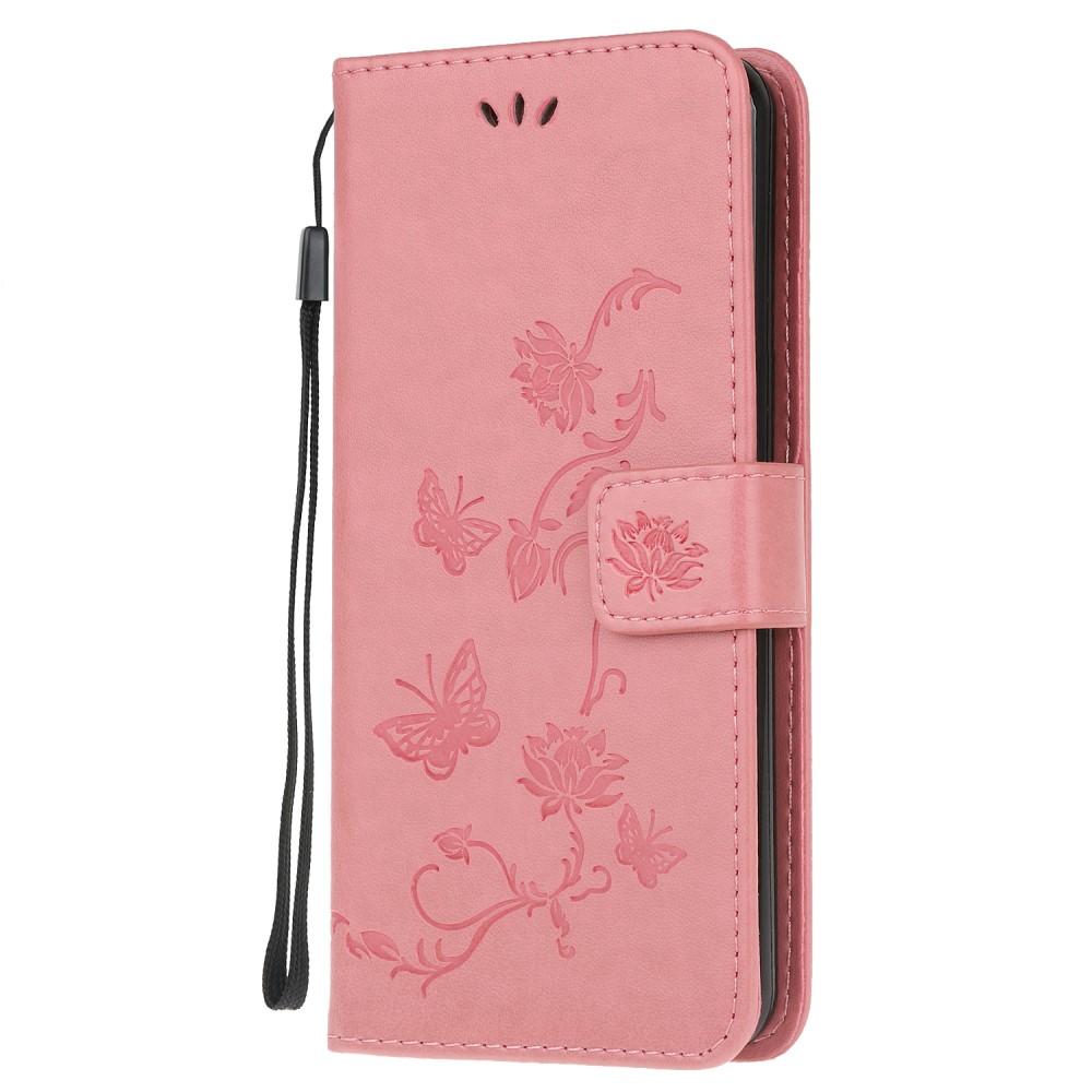 Samsung Galaxy Xcover 5 Leren vlinderhoesje Roze