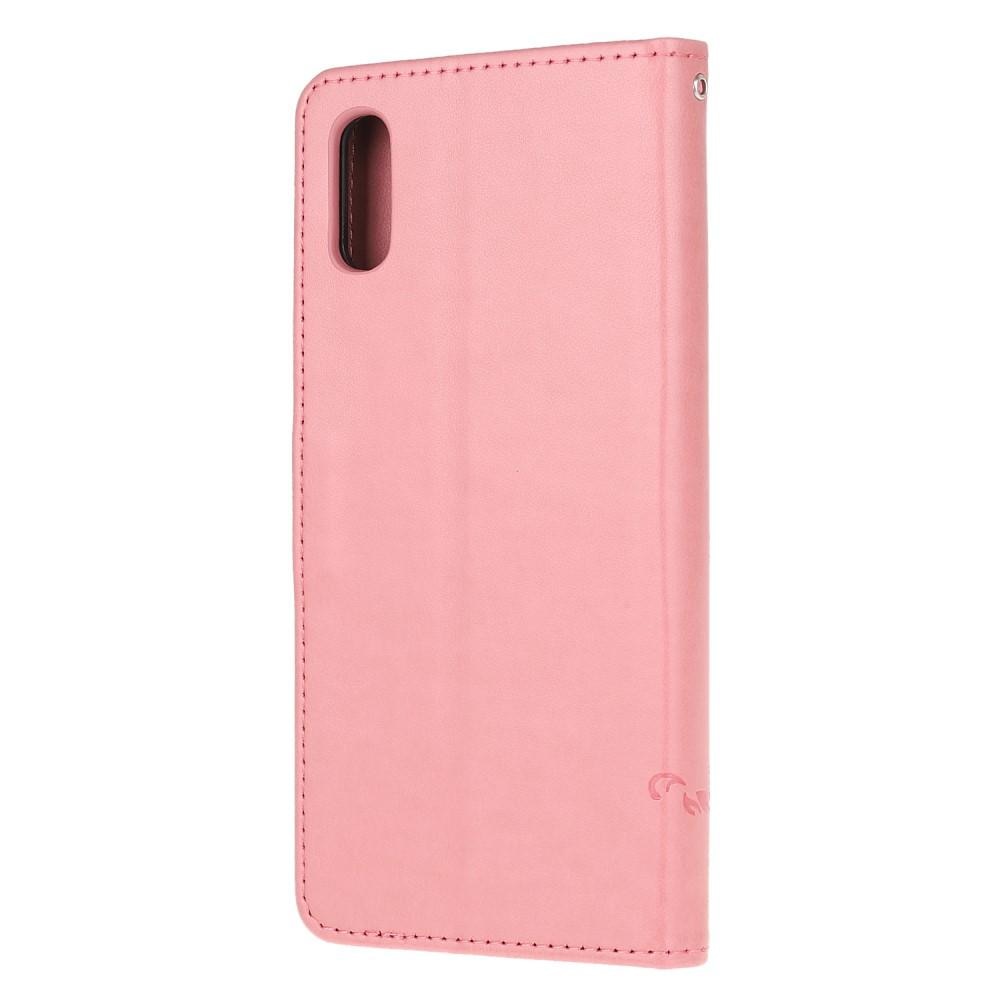 Samsung Galaxy Xcover 5 Leren vlinderhoesje Roze