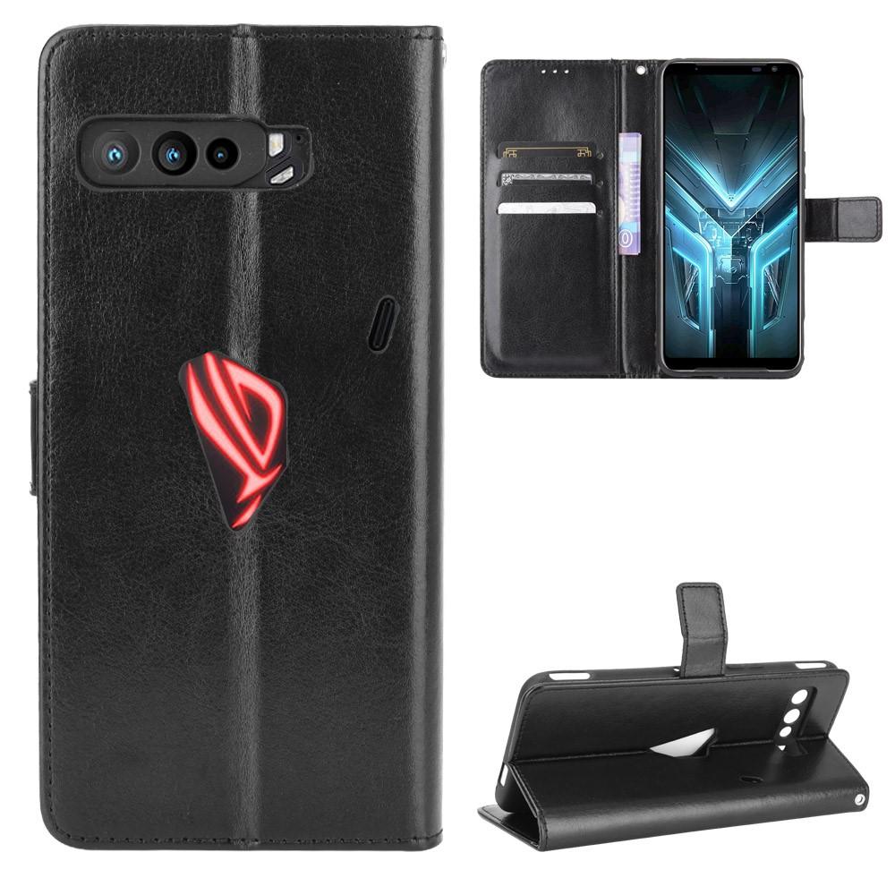 Asus ROG Phone 3 Leren hoesje Bookcover Zwart