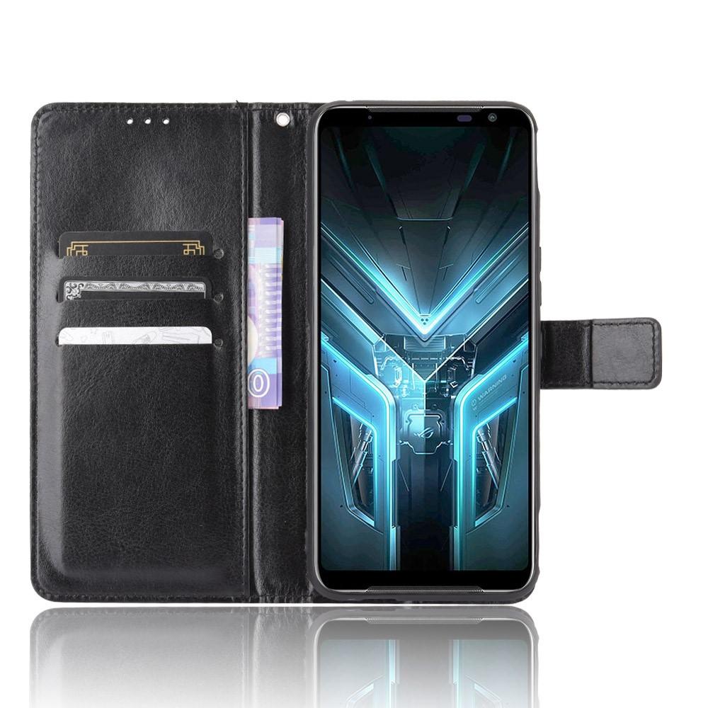 Asus ROG Phone 3 Leren hoesje Bookcover Zwart