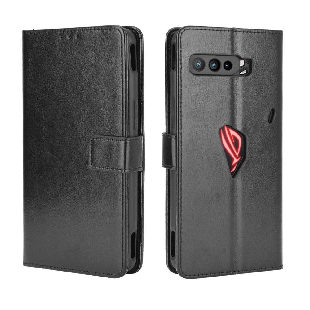 Asus ROG Phone 3 Leren hoesje Bookcover Zwart