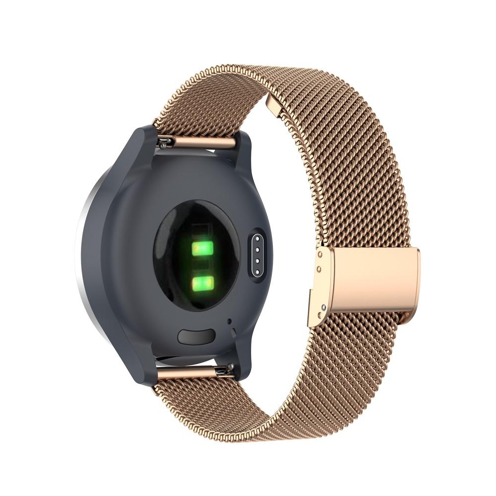 Garmin Vivoactive 4s Armband Mesh Rose Gold