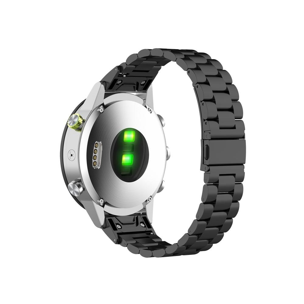 Garmin Fenix 6X Metalen Armband zwart