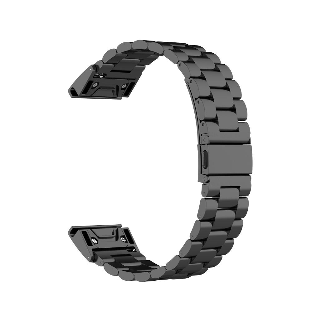 Garmin Fenix 5X/5X Plus Metalen Armband zwart