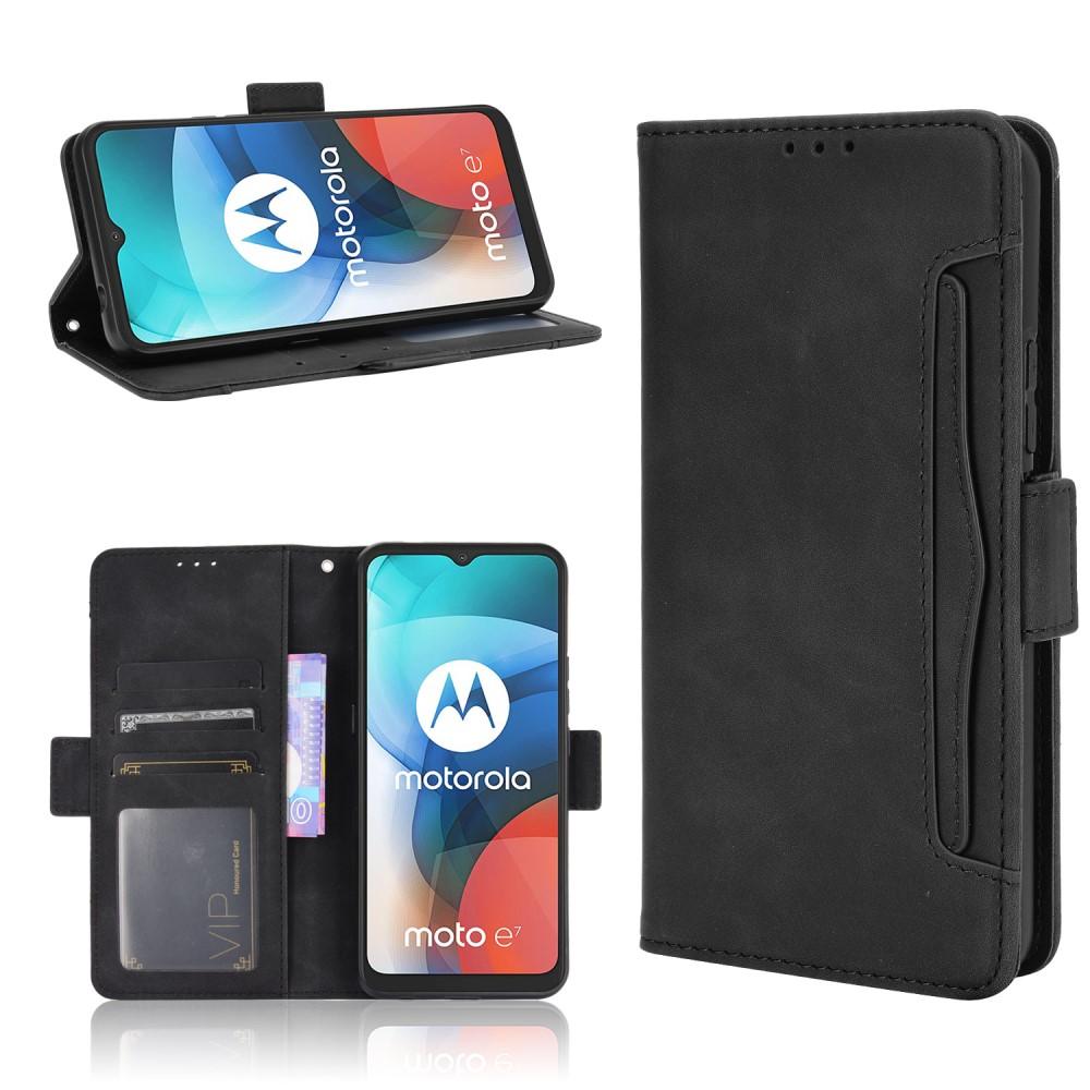 Motorola Moto E7 Multi Bookcover hoesje Zwart