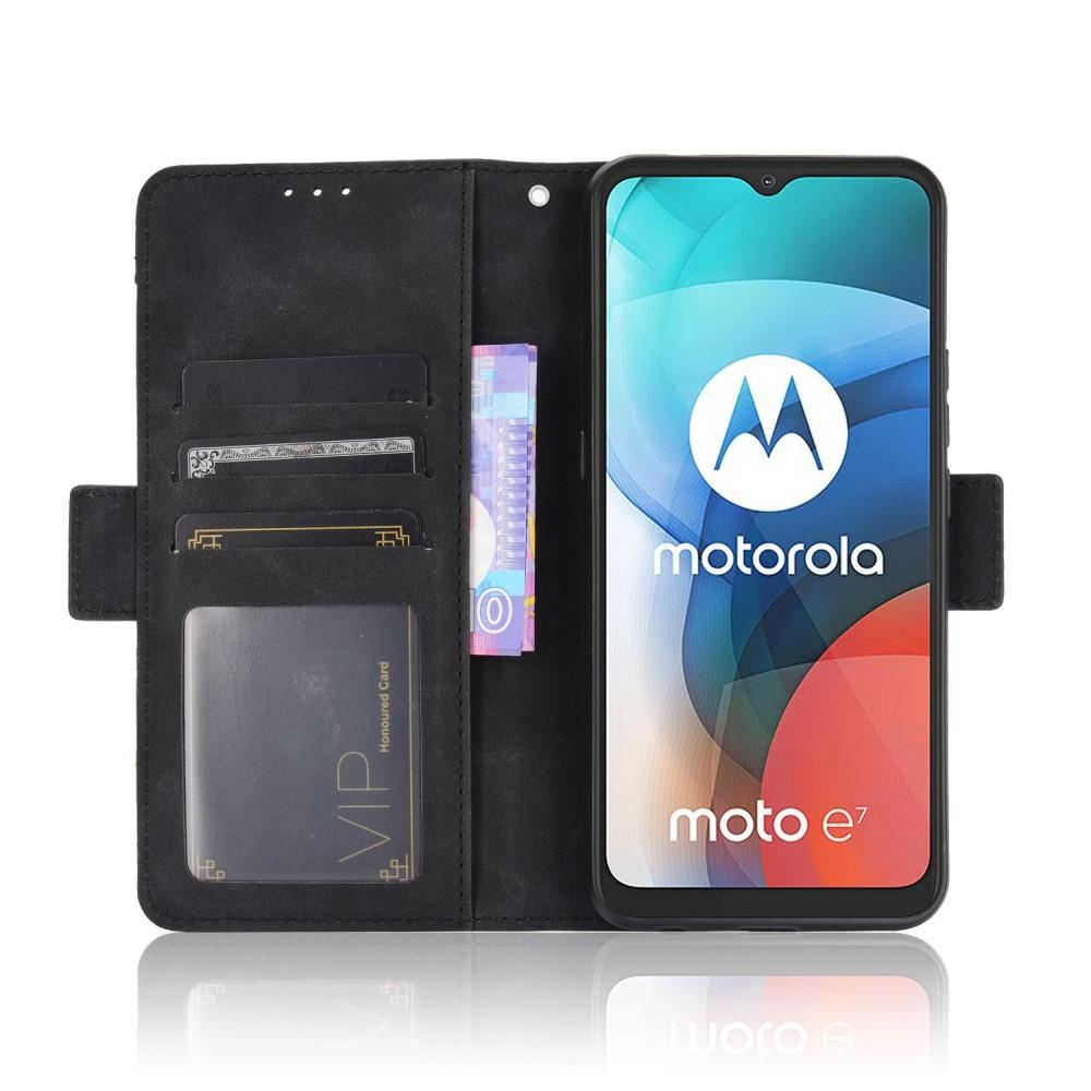 Motorola Moto E7 Multi Bookcover hoesje Zwart