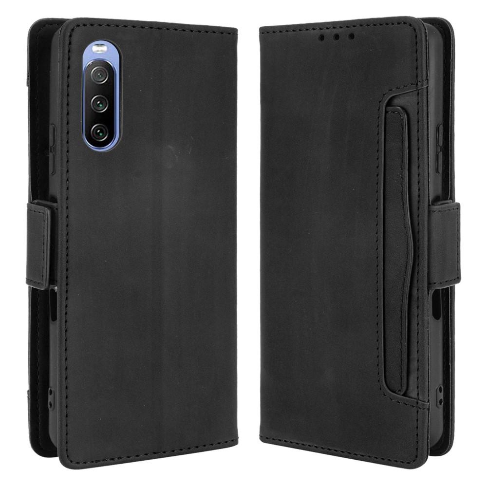 Sony Xperia 10 III Multi Bookcover hoesje Zwart