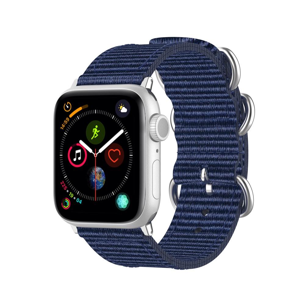 Apple Watch 45mm Series 9 Natobandje blauw