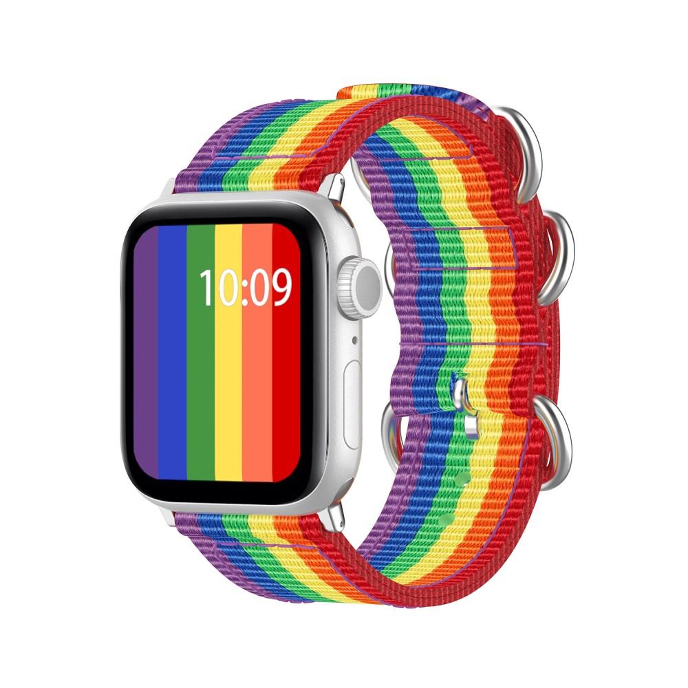 Apple Watch 38mm Natobandje regenboog