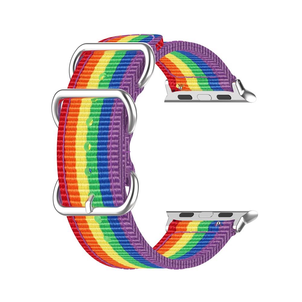 Apple Watch Ultra 49mm Natobandje regenboog