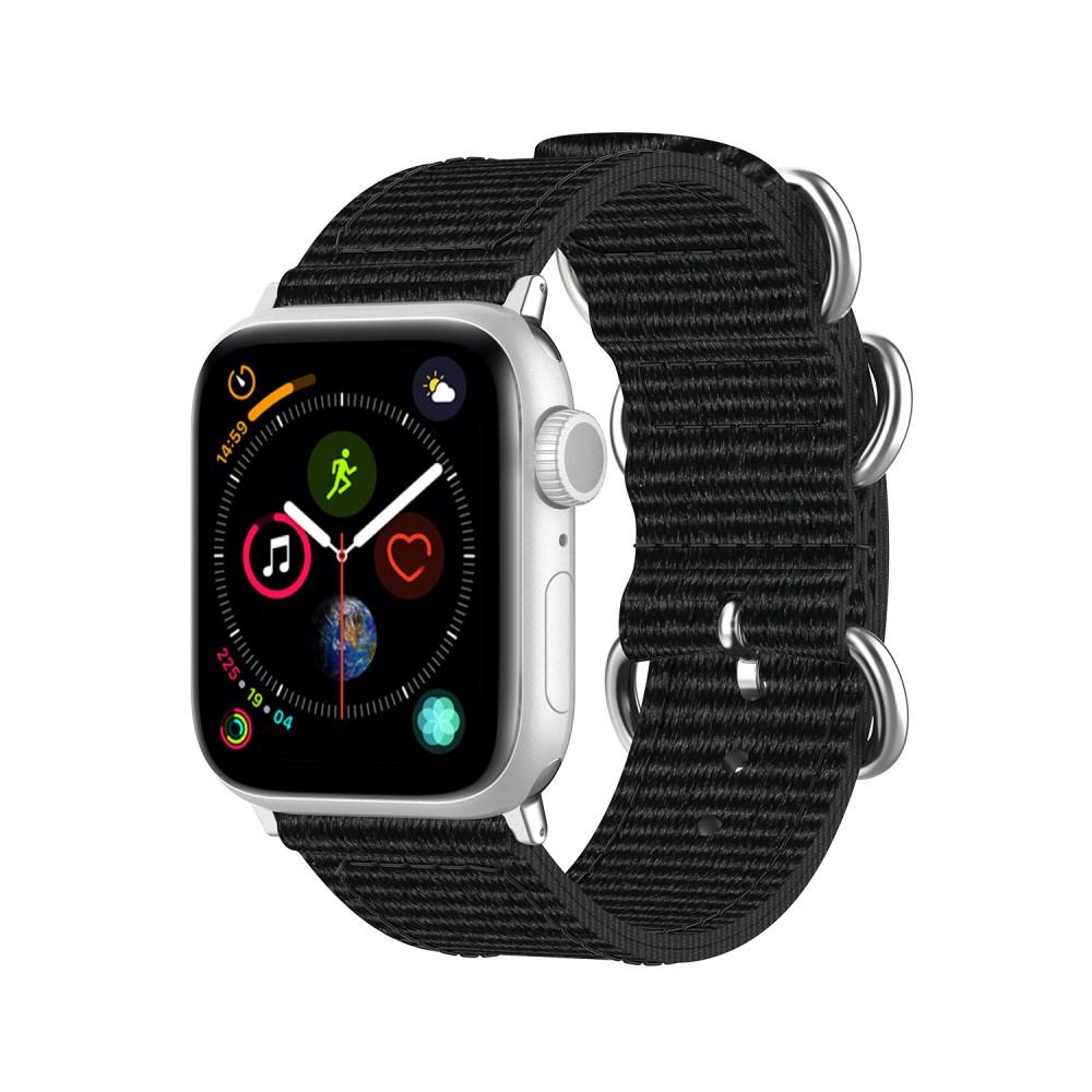 Apple Watch 44mm Natobandje zwart