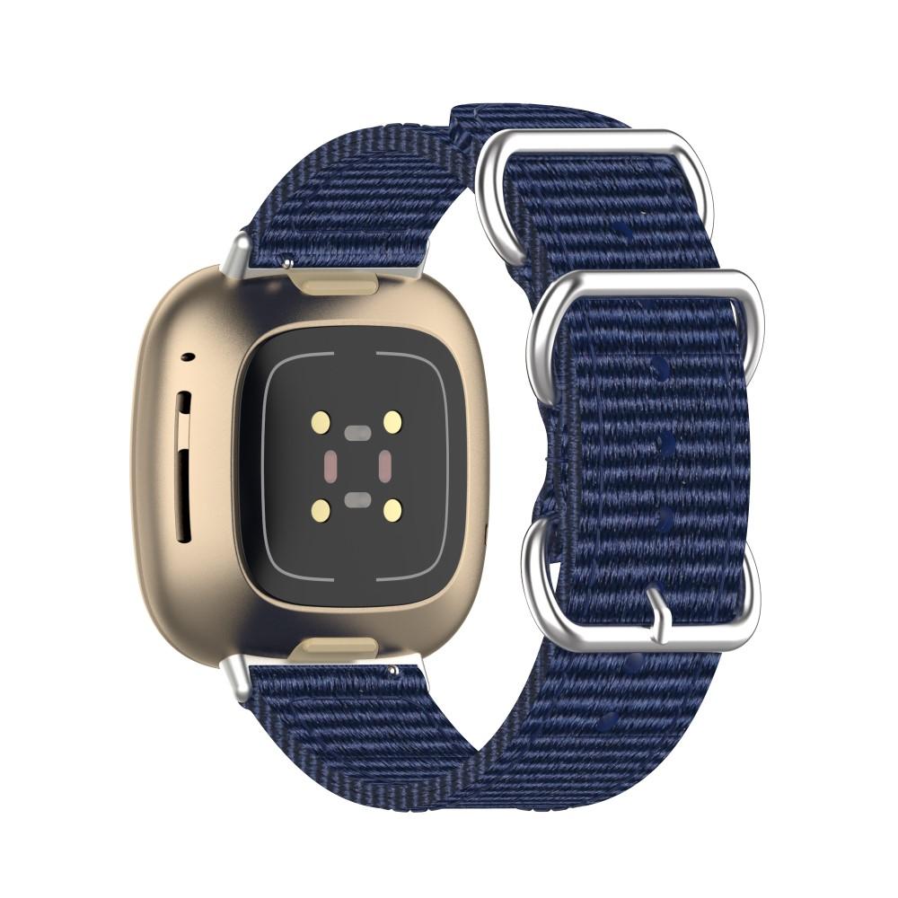 Fitbit Versa 3/Sense Natobandje Blauw