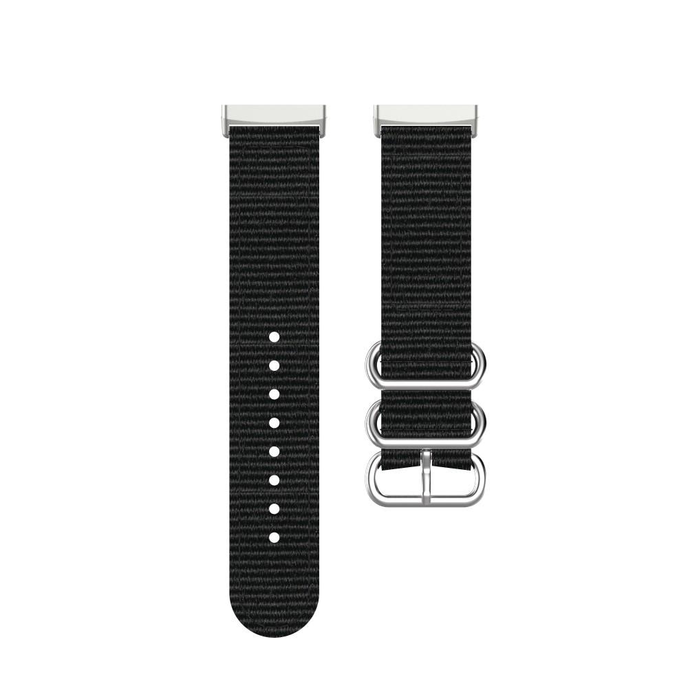 Fitbit Versa 3/Sense Natobandje Zwart