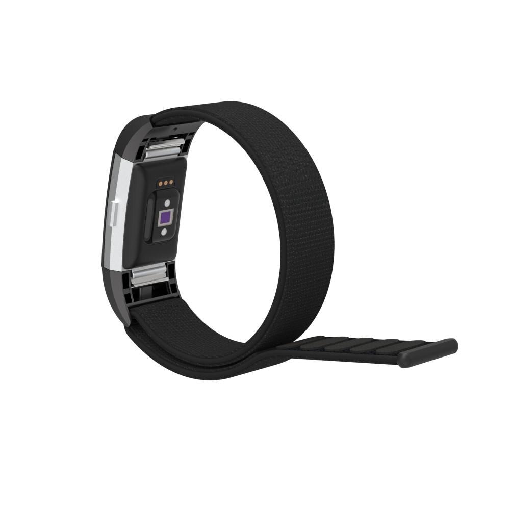 Fitbit Charge 2 Nylon bandje Zwart