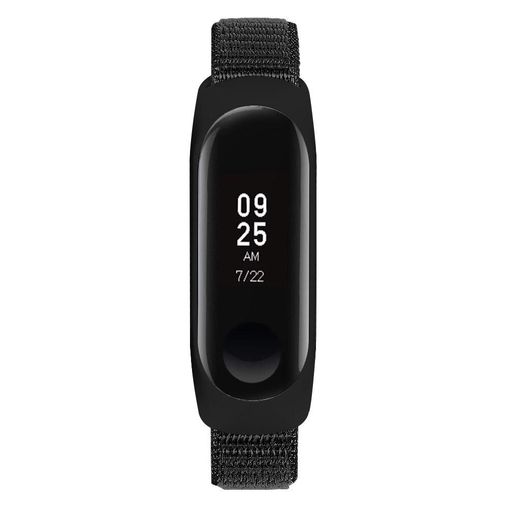 Xiaomi Mi Band 4/Mi Band 3 Nylon bandje Zwart