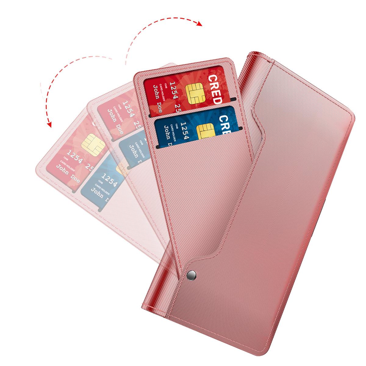 OnePlus 9 Bookcover Hoesje met Spiegel Roze goud