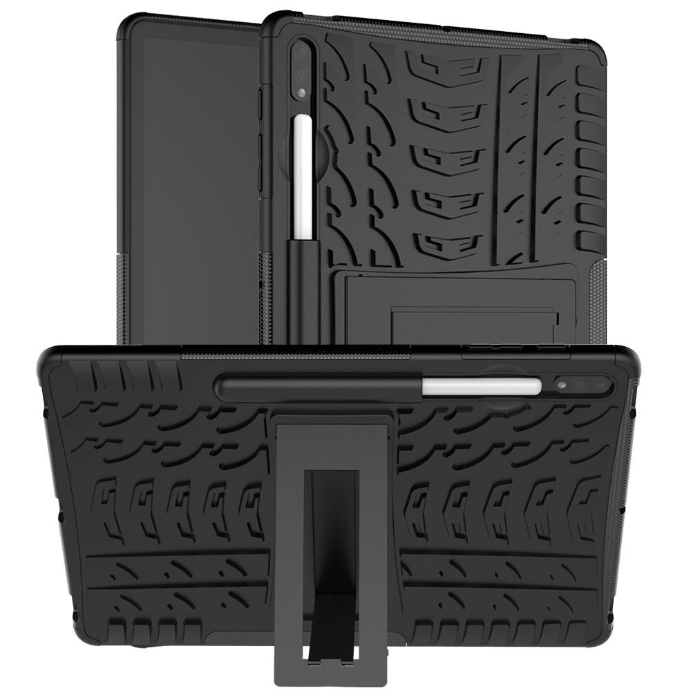 Samsung Galaxy Tab S7 Plus/S8 Plus 12.4 Rugged Case Zwart