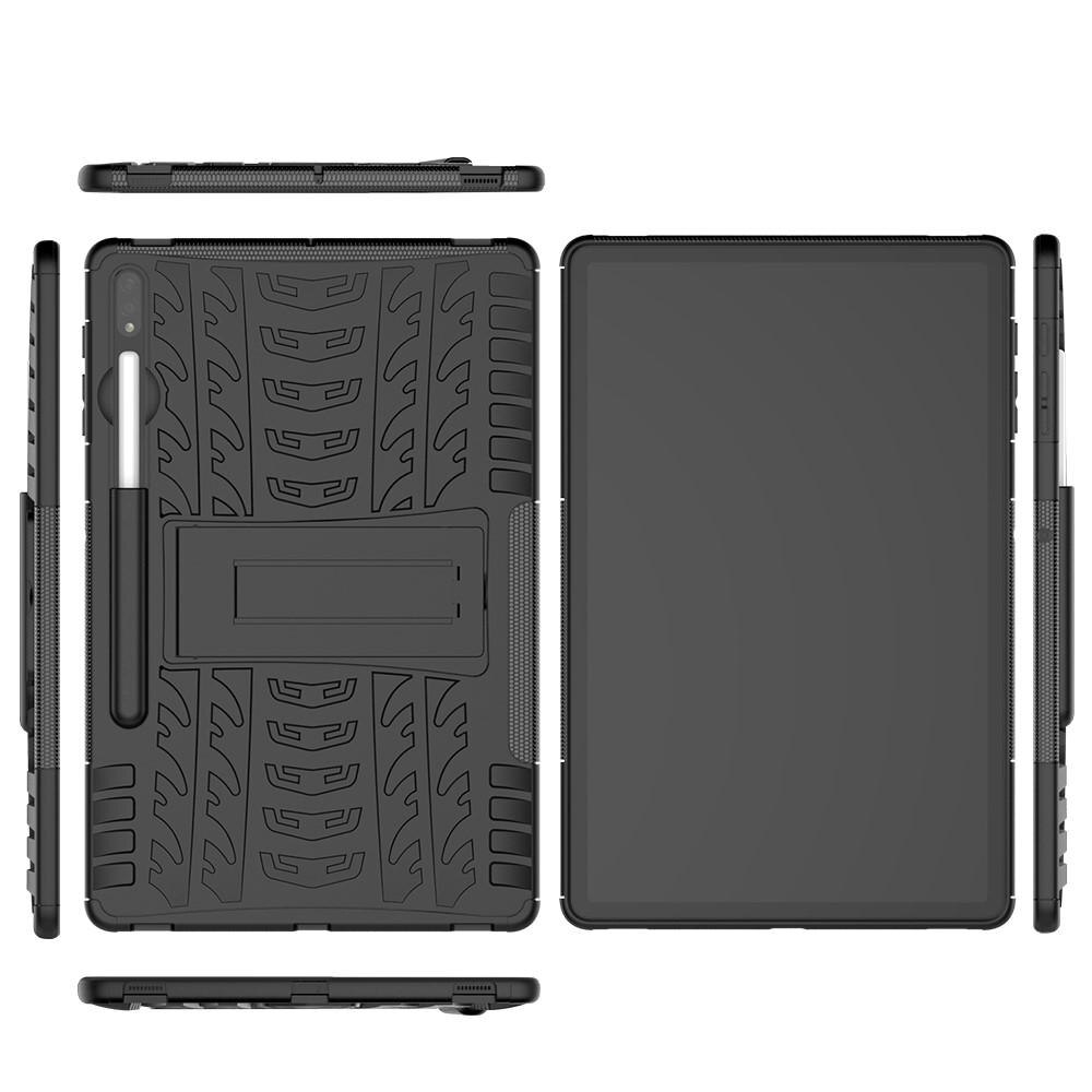 Samsung Galaxy Tab S7 Plus/S8 Plus 12.4 Rugged Case Zwart