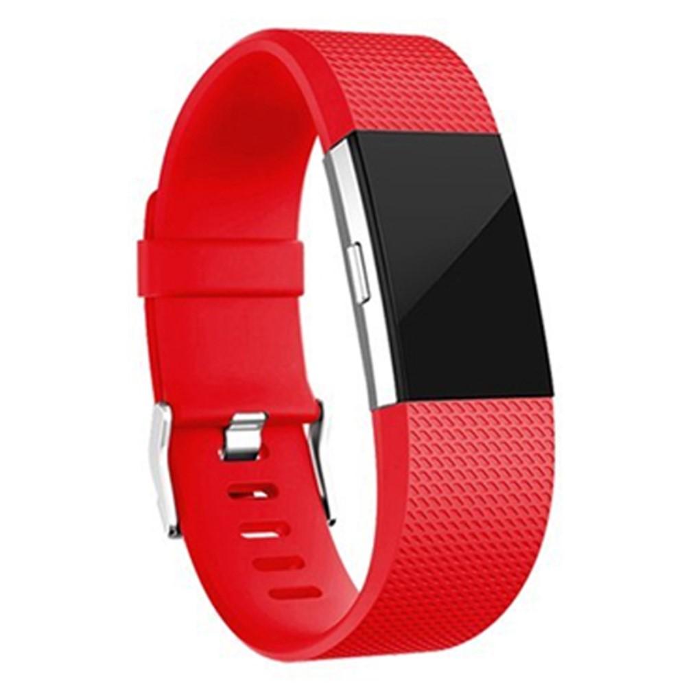 Fitbit Charge 2 Siliconen bandje Rood