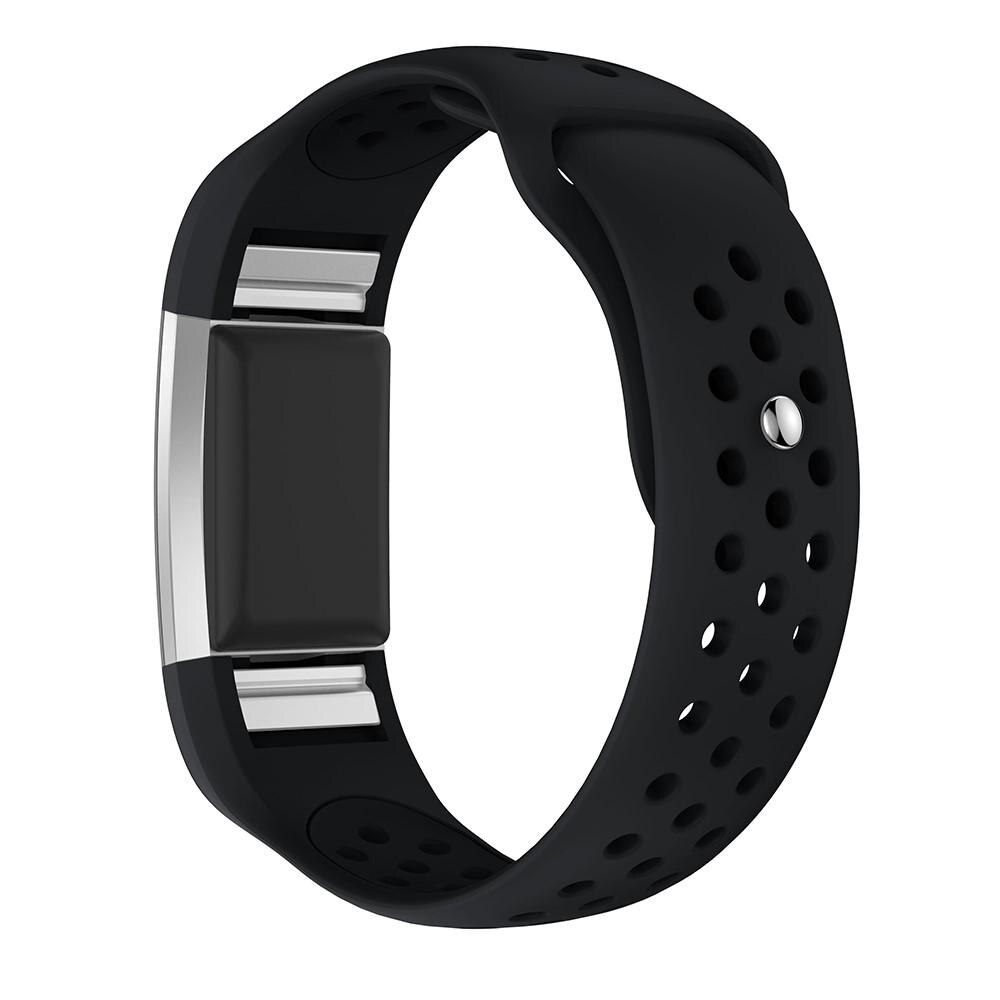 Fitbit Charge 2 Sport Siliconen bandje Zwart