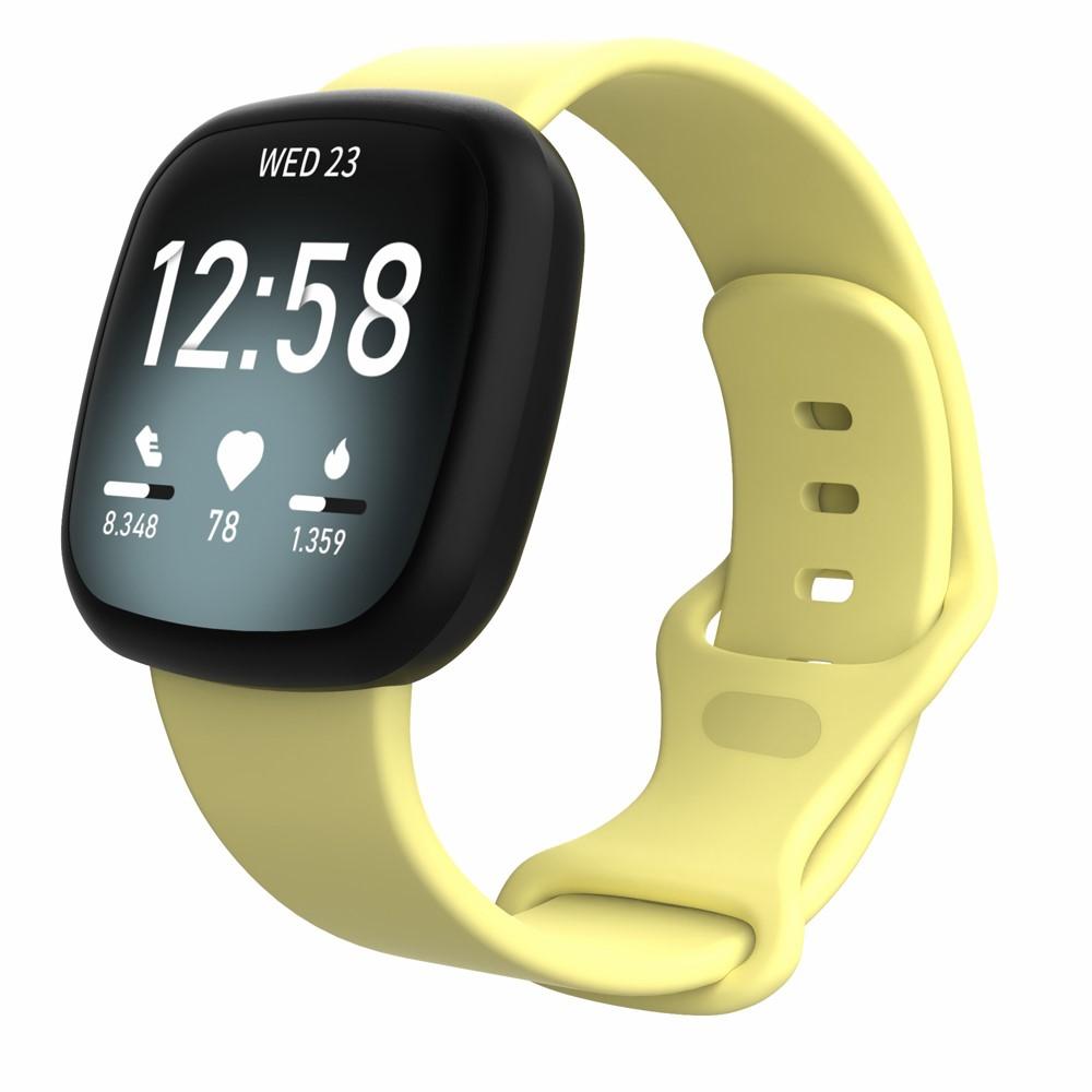 Fitbit Versa 3/Sense Siliconen bandje Geel