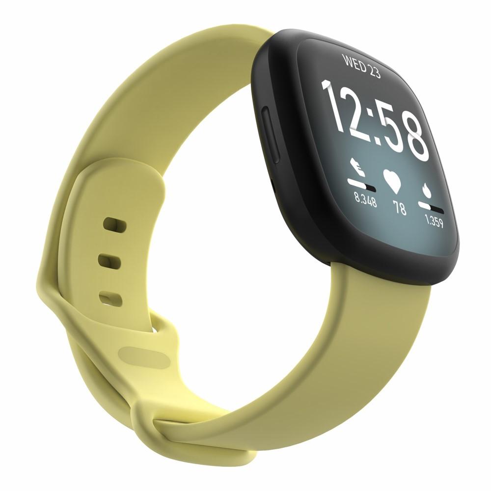 Fitbit Versa 3/Sense Siliconen bandje Geel