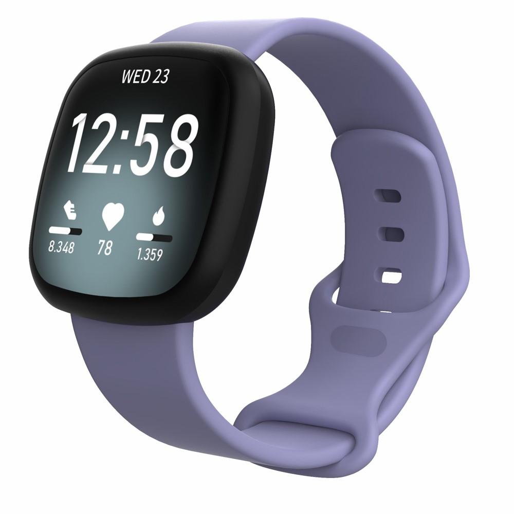 Fitbit Versa 3/Sense Siliconen bandje Purper