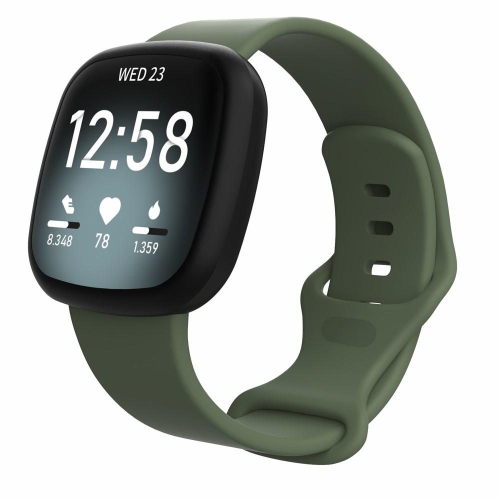 Fitbit Versa 3/Sense Siliconen bandje Groen