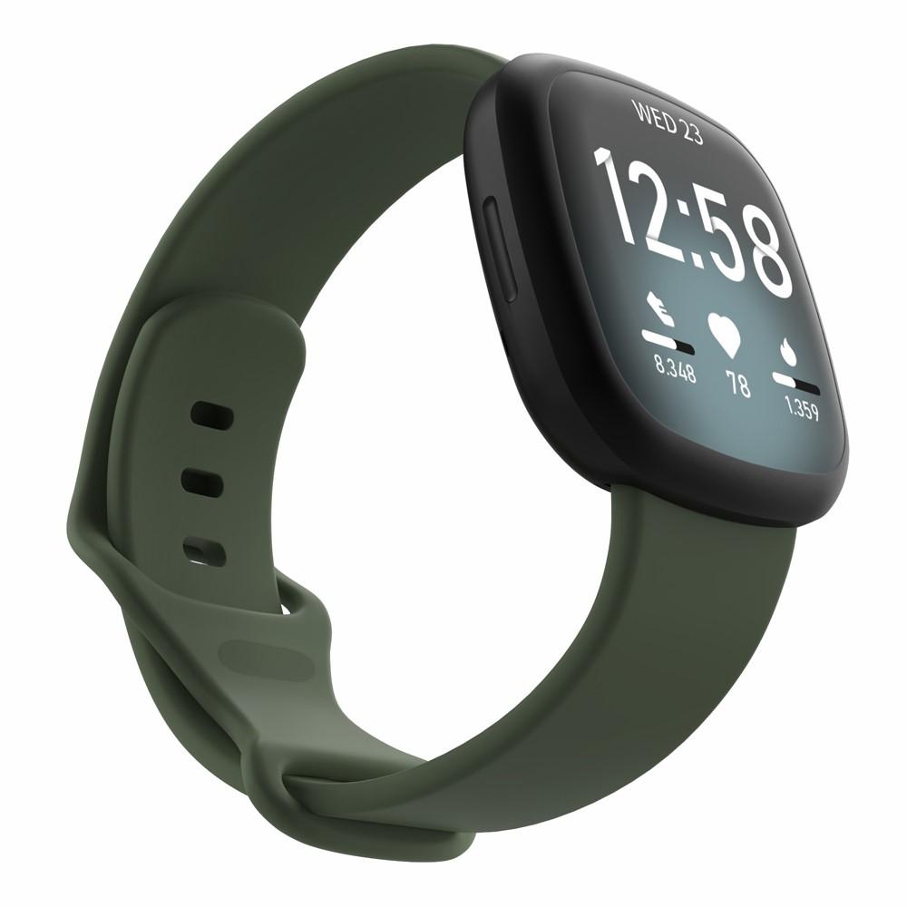 Fitbit Versa 3/Sense Siliconen bandje Groen