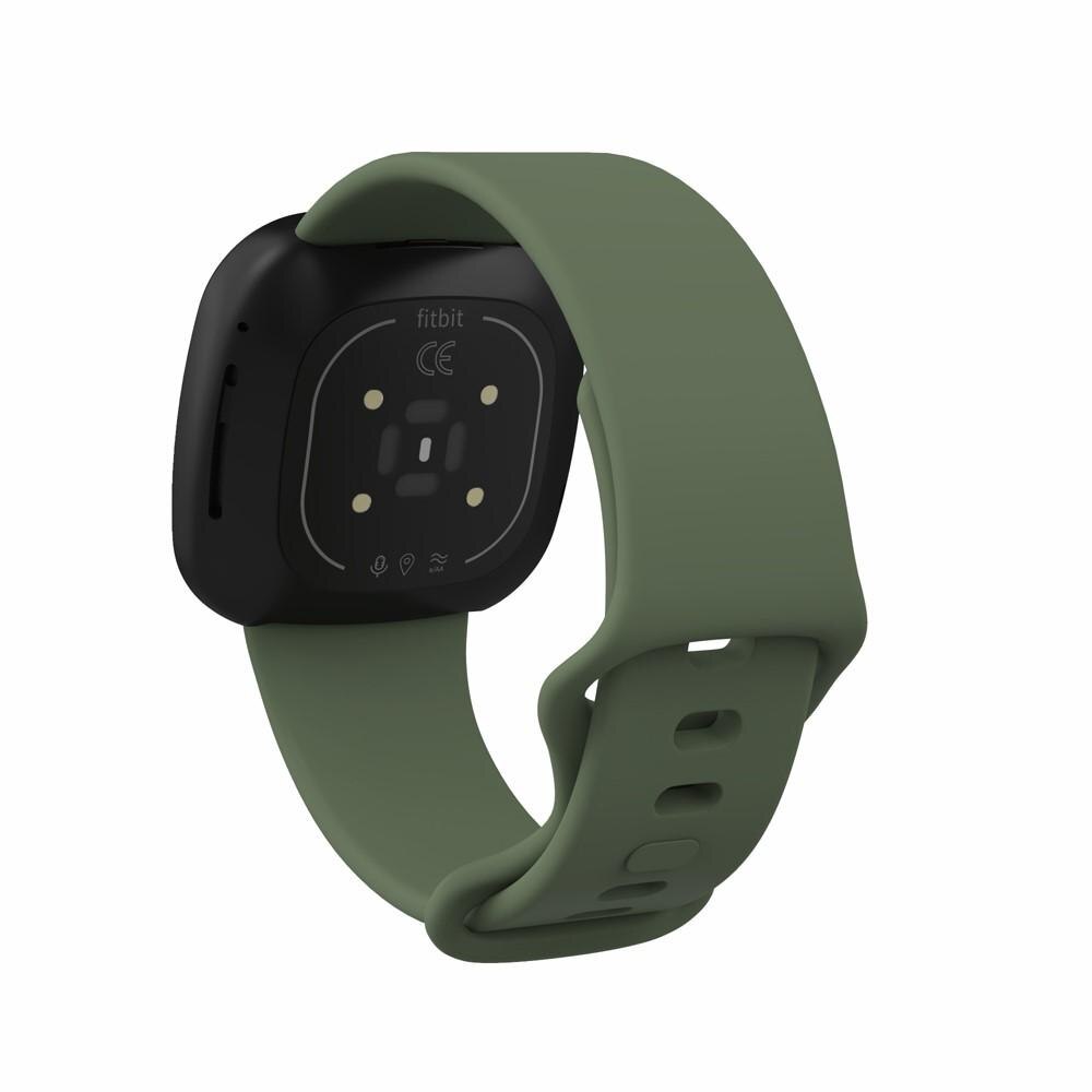 Fitbit Versa 3/Sense Siliconen bandje Groen
