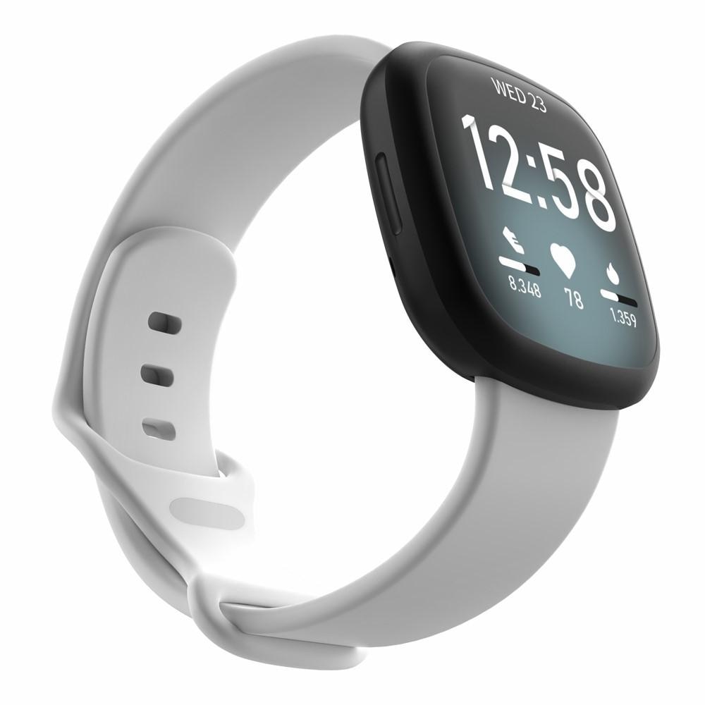 Fitbit Versa 3/Sense Siliconen bandje Wit