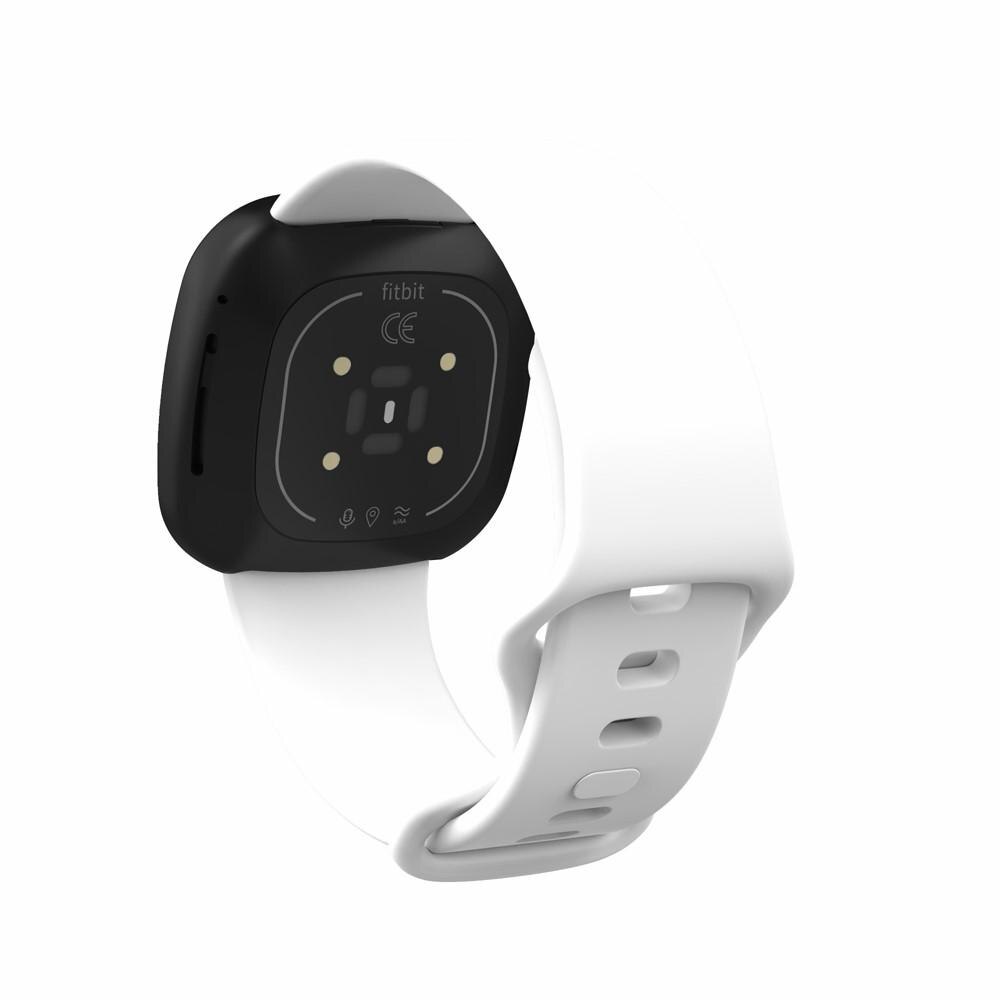 Fitbit Versa 3/Sense Siliconen bandje Wit