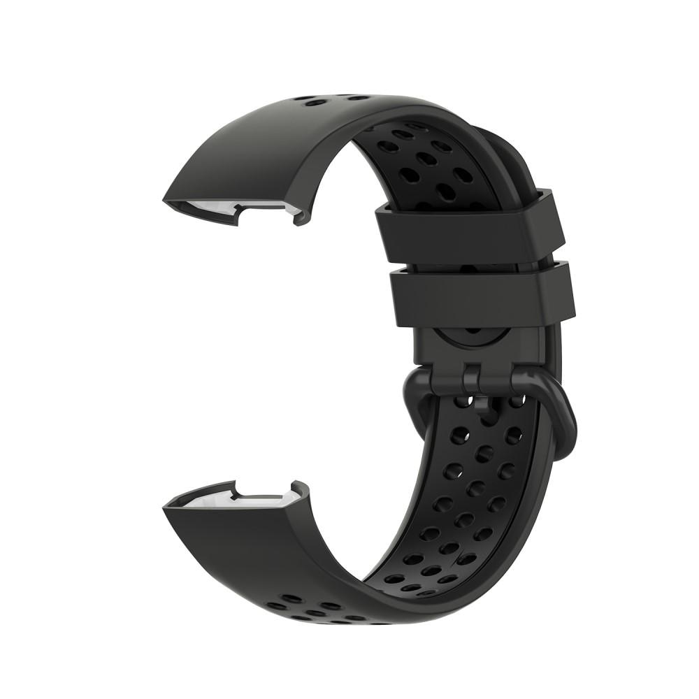 Fitbit Charge 3/4 Sport Siliconen bandje Donkergrijs