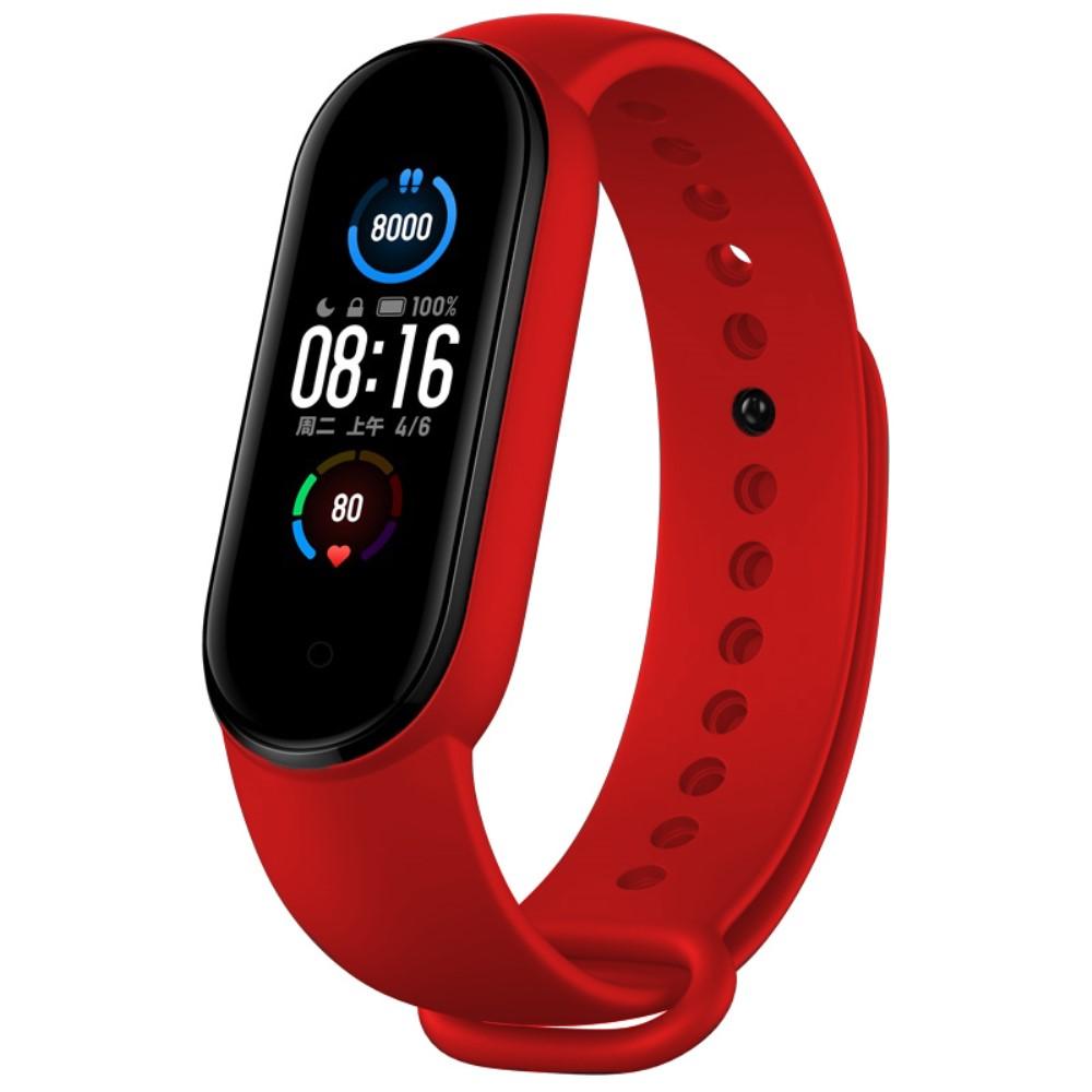 Xiaomi Mi Band 5/6 Siliconen bandje Rood