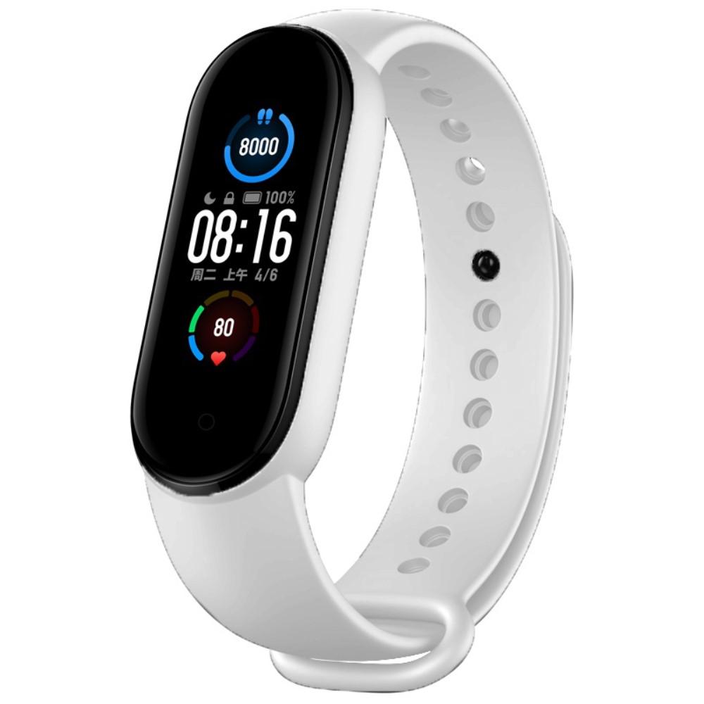 Xiaomi Mi Band 5/6 Siliconen bandje Wit