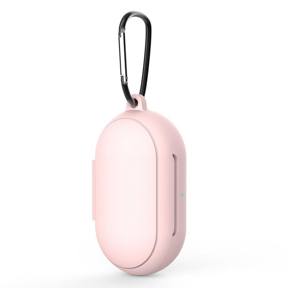 Samsung Galaxy Buds/Buds Plus Siliconen hoesje met karbinerhaak Roze