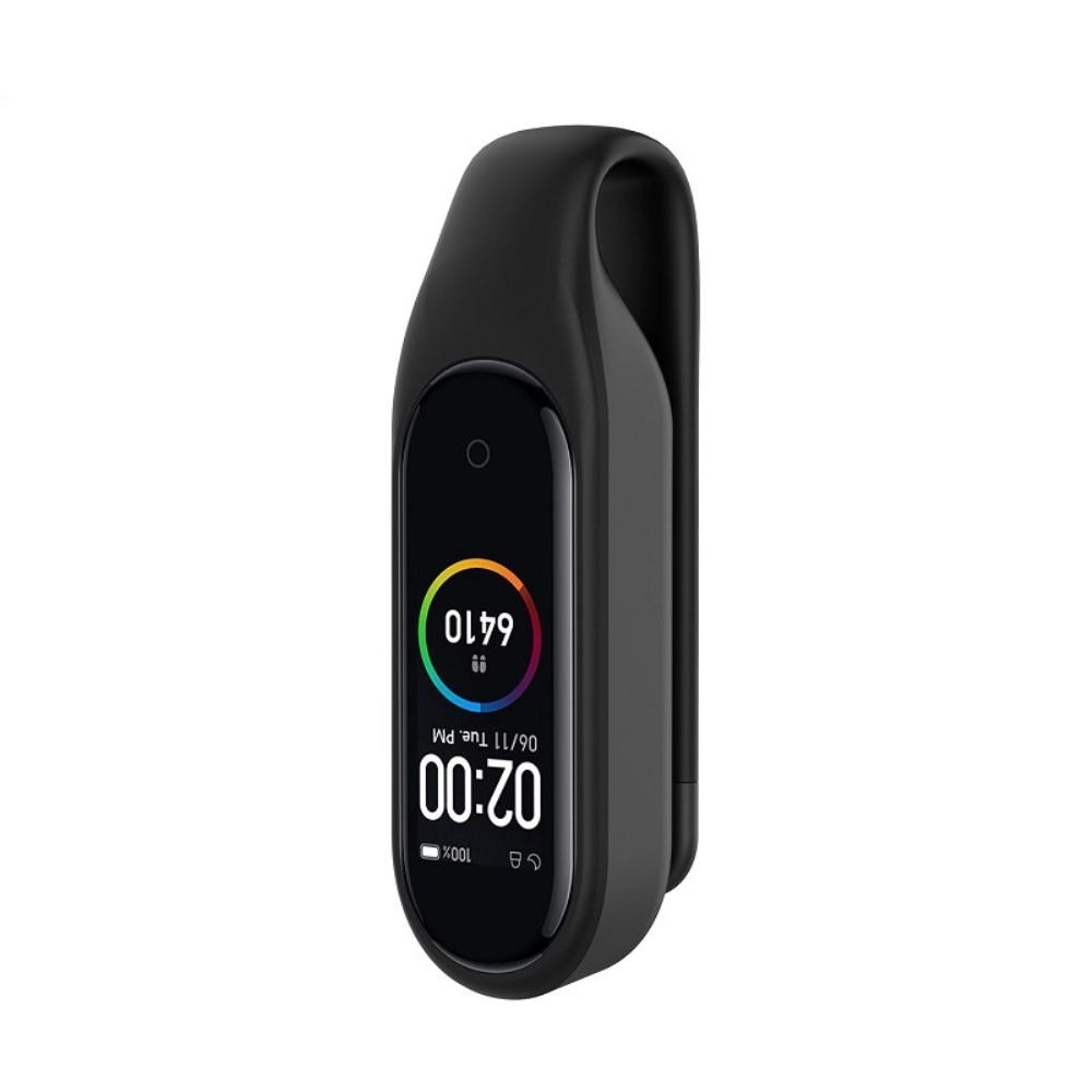 Xiaomi Mi Band 3/4 Siliconen Klem/Clip Zwart